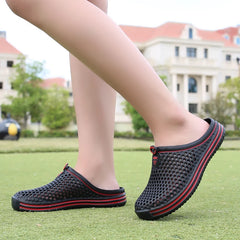 Unisex Men’s Beach Slippers – Hollow Non-Slip Outdoor Flip-Flops & Casual Sandals (Sizes 36–45)