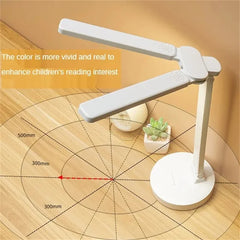 Energy-Saving USB Double Lamp LED Foldable Reading Light with Mobile Phone Bracket – Desk Study Lamp for Children, Bedroom & Table