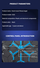 Smart Bluetooth Music Boxing Machine – Wall-Mounted Boxing Trainer with Music & LED Targets | Home Fitness & Stress Relief Equipment