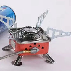 Portable Foldable Camping Burner | Windproof Outdoor Gas Stove for Backpacking, Hiking, Picnic & BBQ Grill