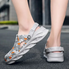 Men’s EVA Platform Sandals – Flat Summer Slippers, Outdoor Garden Clogs, Flip-Flops & Casual Home Shoes