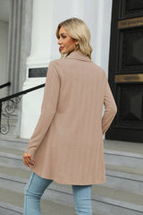 Women's Casual Lightweight Open Front Cardigans Soft Draped Long Sleeve