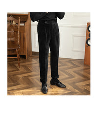 Pit Strip High-waisted Straight-leg With Casual Pants