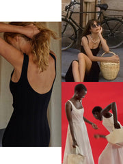 Summer New Recreational Retro Bunched Waist Type