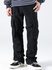 Men's Clothing Autumn And Winter Straight Bootcut Trousers