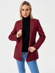 Womens Casual Blazer Jacket Long Sleeve Work 0ffice Blazer Lapel Jacket