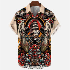 3D Myth Retro Animal Hawaiian Shirt