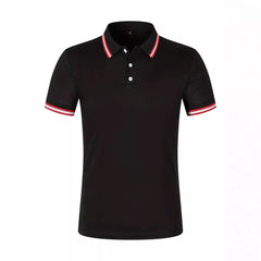 Rib Lapel Design Versatile T-shirt