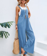 Women’s Solid Color Casual Suspender Trousers Overall | Trendy & Comfortable Women’s Overalls