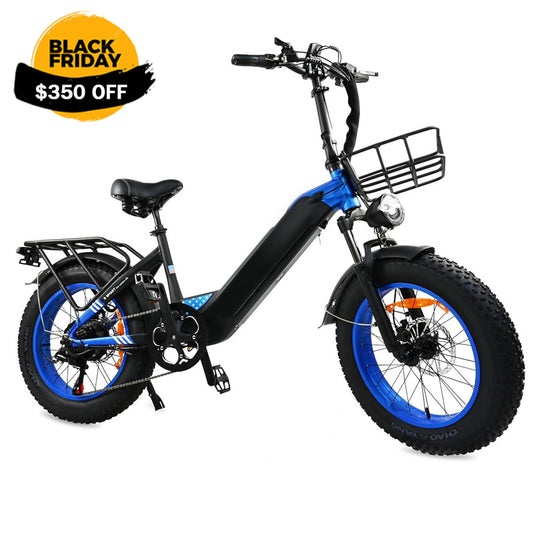500W Motor Electric Bike For Adults, 20 X 4 Inches Fat Tire Bike, 7 Speed 48V 25MPH Removable Battery Mountain E-Bike US only