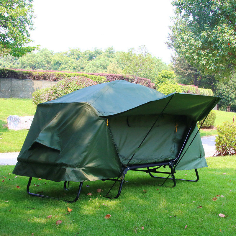 Outdoor Thickened Oxford Cloth Insulated Off Ground Tent For Two Camping And Fishing Tent