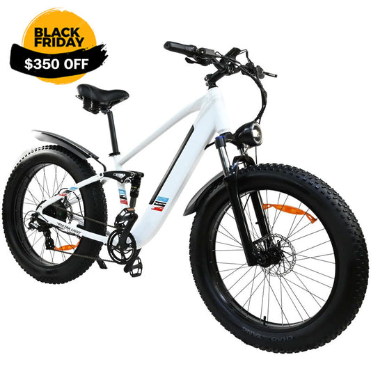 Electric Bike For Adults - 500W Motor 25MPH Speed Removable Battery 48V 12AH, 26 Inch Fat-Tire Electric Bicycle, 8 Speed Battery Powered Mountain Bicycle US only