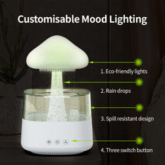 2023 New Dropshipping Items Rain Cloud Dripping Humidifier And Oil Diffuser Night Light Relax Aromatherapy Rain Cloud Humidifier