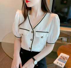 Western Style All Match Top Temperament Small Shirt