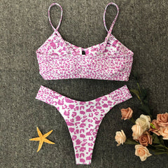 Bikini imprimé peau de serpent