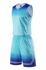 Gradient Basketballuniform Sportanzug Kinder Erwachsene Schweißabsorbierende Basketballuniform