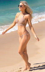 Crochet Bikini Sexy Swim Suit Suit Sexy Beach Bikini Girl Khaki Comfortable