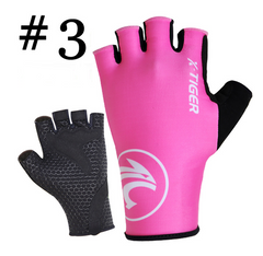 X-Tiger Women Anti-sweat Cycling Socks Finger Gloves Sports Bicycle Gloves Anti-slip Anti-shock Bicycle MTB Glove 6 Colors