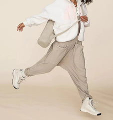 Summer Women's Loose Sleeveless Jumpsuits Spaghetti Strap Stretchy Long Pant Romper Jumpsuit With Pockets Zipper