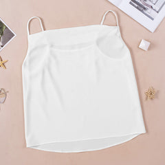 Top Loose V-Ausschnitt Chiffon Tank Top Damen