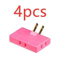 US Plug Rotary Head Plug Converter Ultra-Thin Conversion Plug Wireless Portable One Turn Three