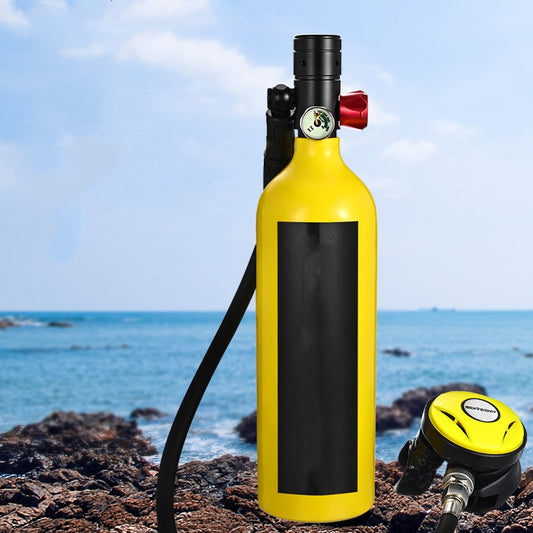 Bouteilles de gaz de plongée, fournitures de natation, appareils respiratoires