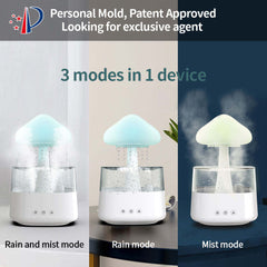 2023 New Dropshipping Items Rain Cloud Dripping Humidifier And Oil Diffuser Night Light Relax Aromatherapy Rain Cloud Humidifier