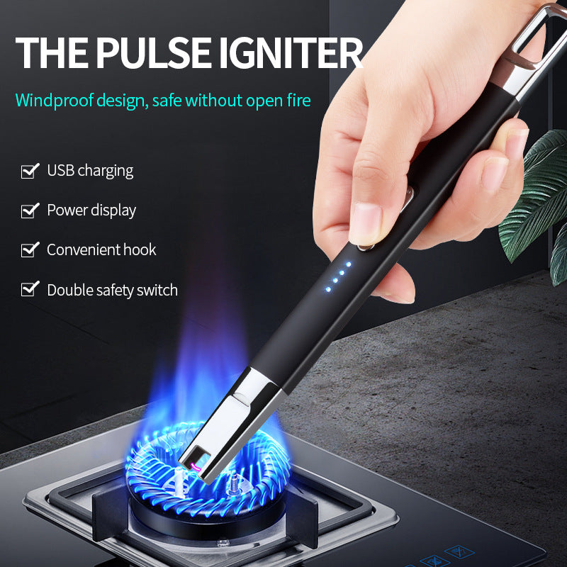 Wholesale Cross-border Exclusively For Aromatherapy Candle Gas Stove USB Pulse Charging Lighter Hanging Ignition Gun Igniter