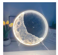 Moon Light Handmade Diy Material Pack Decorative Atmosphere Light Gift Ornaments Moon Small Night Light