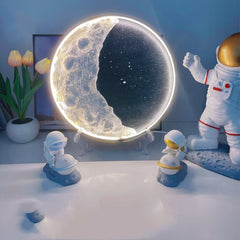Moon Light Handmade Diy Material Pack Decorative Atmosphere Light Gift Ornaments Moon Small Night Light