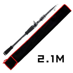 Canne à pêche télescopique en carbone pour sous-pôle de route