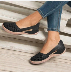 Fashion Women's Toe Head Hollowed Out Large Size Flat Sandals