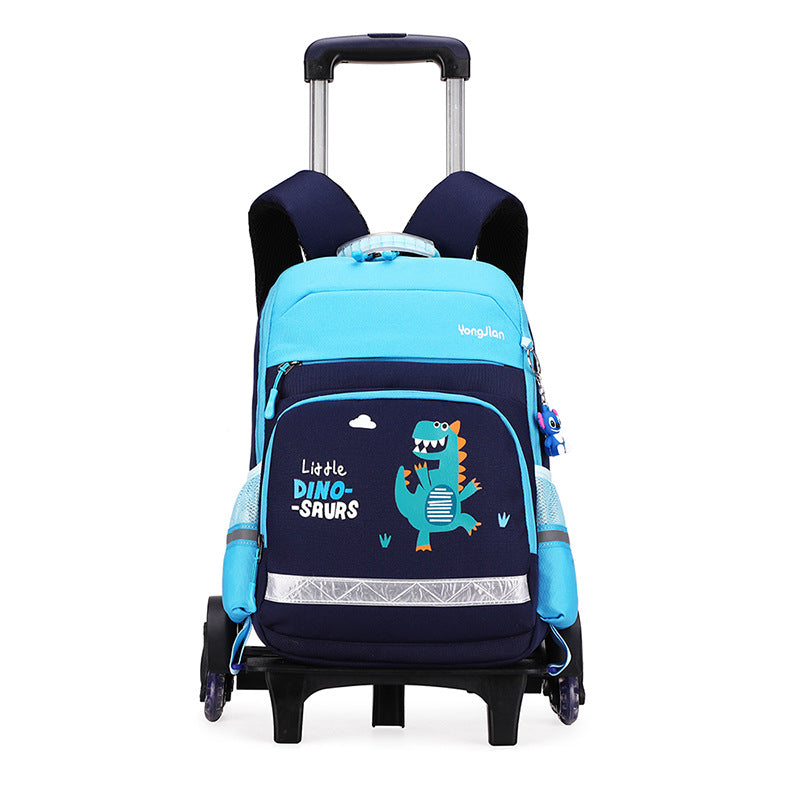 Korean Detachable Trolley  Bag For Elementary School Students