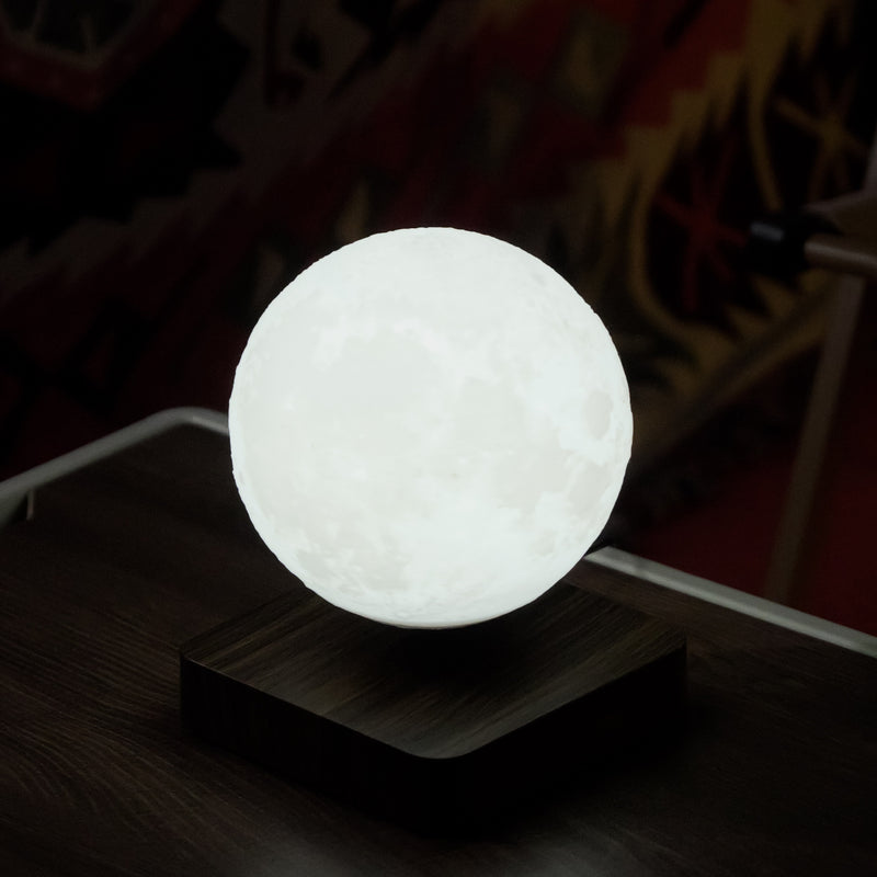 1pc Magnetic Floating Moon Lamp: 3D Printed Levitation Night Light with 3 Lighting Modes for Bedroom, Office, Home Decor