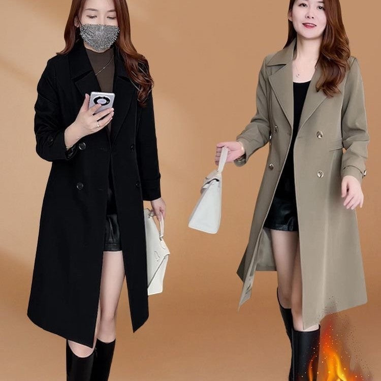 Korean Style Elegant Elegant Graceful Trench Coat