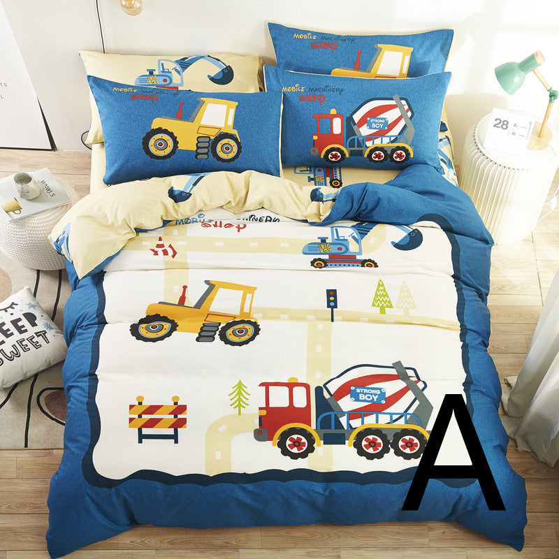 Drap de lit pour enfants, Textile de maison, dessin animé mignon, housse de couette, literie