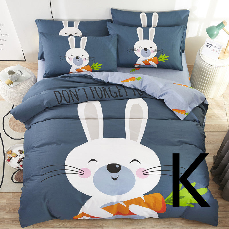 Drap de lit pour enfants, Textile de maison, dessin animé mignon, housse de couette, literie