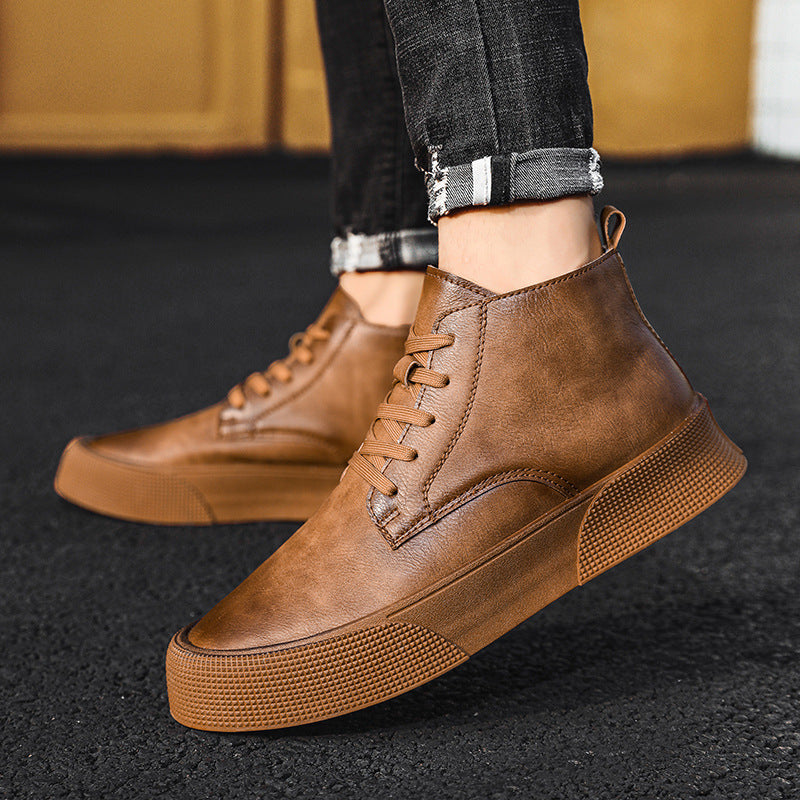 High-top Men's Shoes Thick Bottom Heighten Casual Shoes