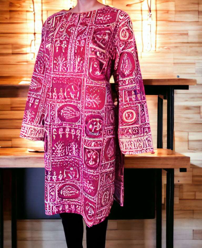 100% cotton pakistani kurti dress ( size extra large).