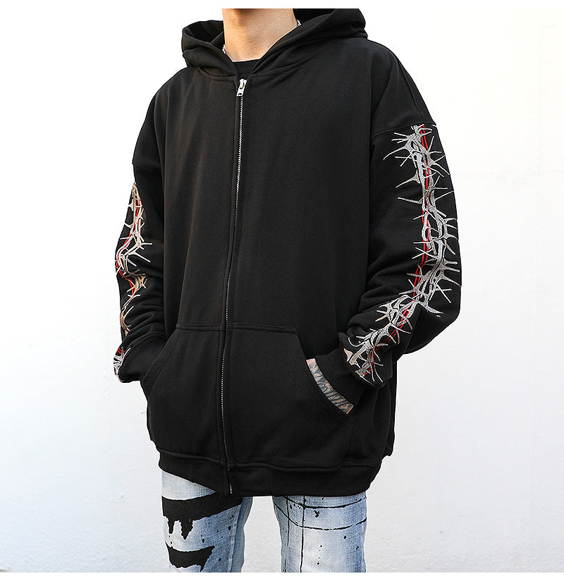 Barbwire Sleeve Hoodie