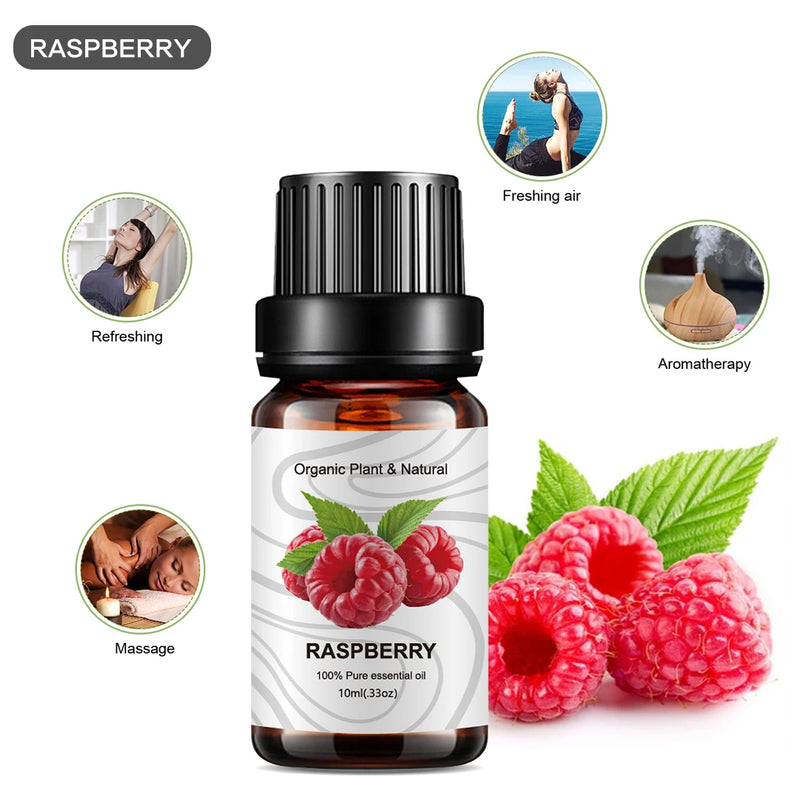 10Ml Essential Oil Fruit Flavor Natural Plant Making Diffuser Essential Oil Mango Pineapple Flavoring Oil for DIY Soap Candles