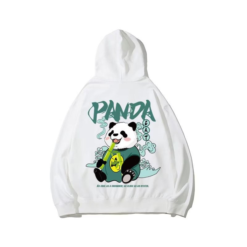 Mens Fashion Casual Loose Panda Print Sweatshirt