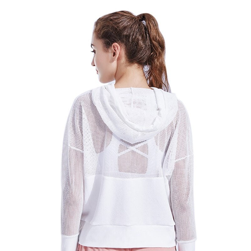 Gauze hoodie fitness hoodie