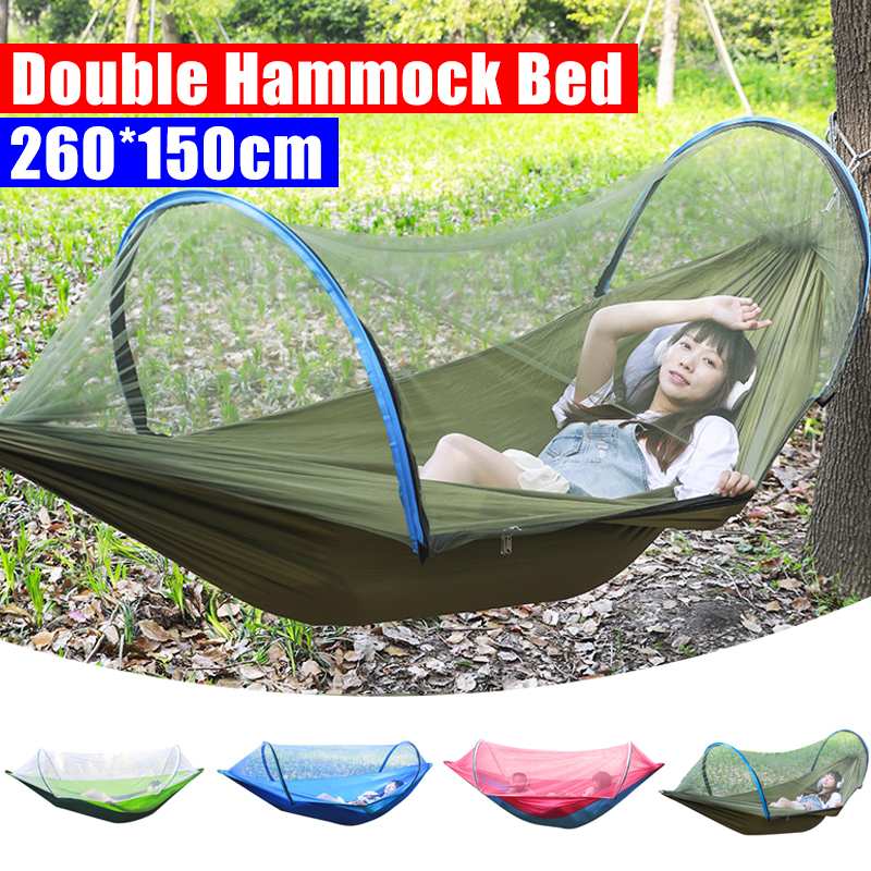 2 Person Portable Outdoor Mosquito Parachute Hammock