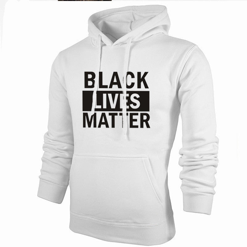 Black Lives Matter Printed Hoodie - Bold Statement Cotton-Blend Apparel