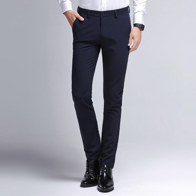 Casual pants stretch youth suit pants