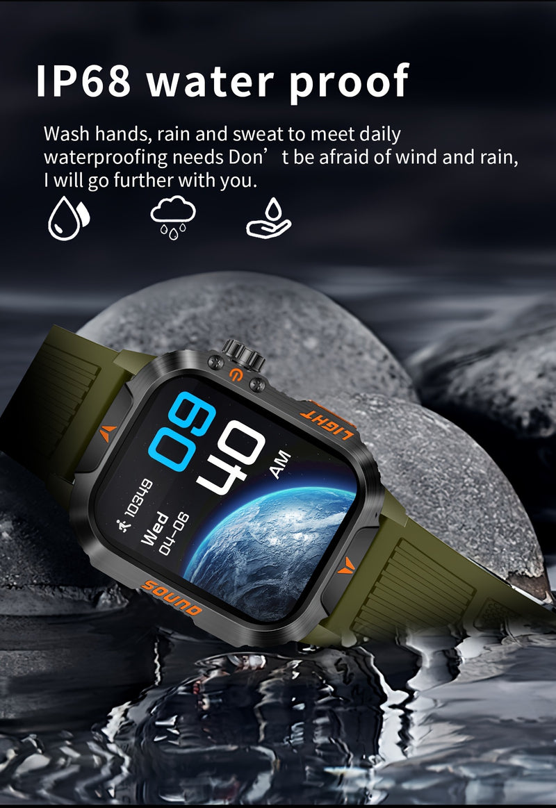 Smart Watch (Answer/Call) Outdoor Sports Watch LED Altimeter Barometer 100+ Sports Modes 600mAh Battery Multimedia Message Viewing Weather Pedometer Fitness Tracker for Android iPhone Gift