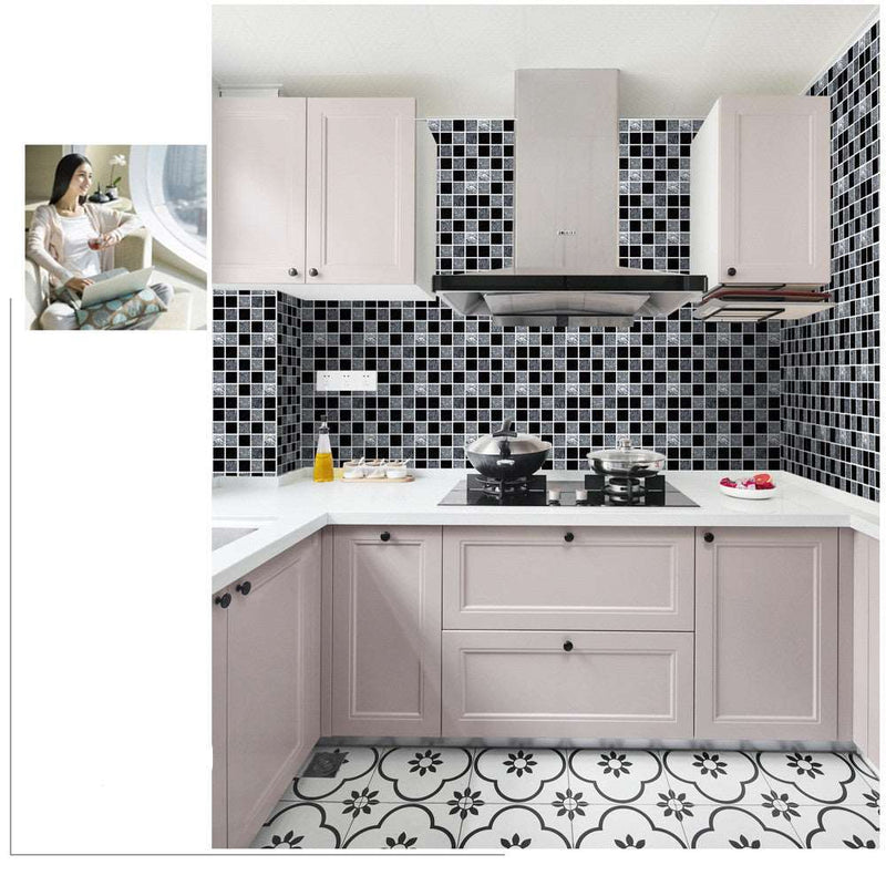 30 Mosaic kitchen bathroom tiles self adhesive tiles
