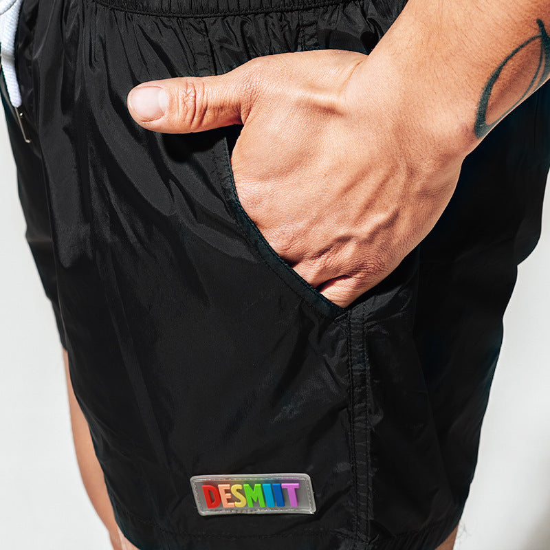 Beach Shorts Sports Loose Seaside Vacation Rainbow Swimming Shorts