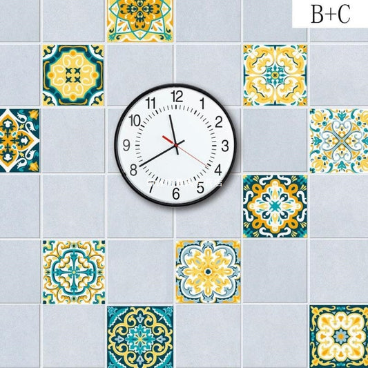 Vintage Moroccan Style Tiles Stickers PVC Waterproof Self ad